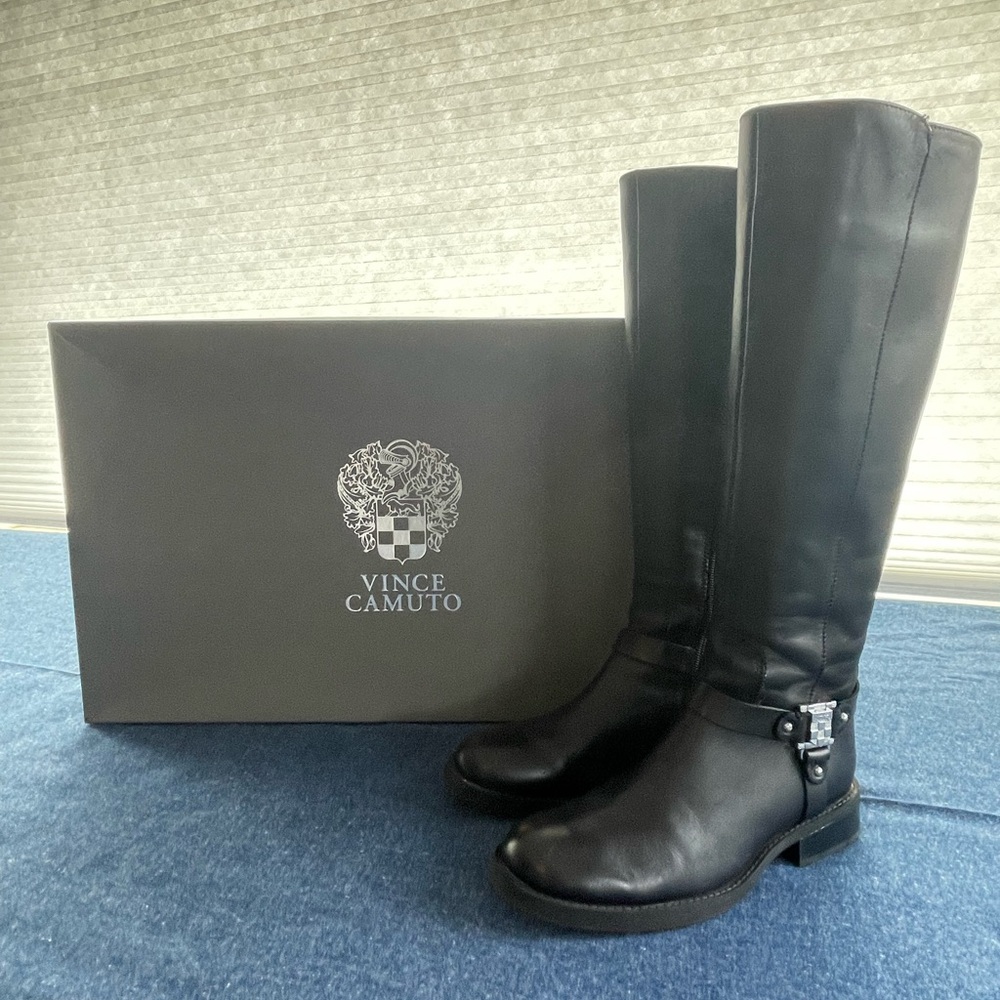 Vince Camuto Elegant Black Over the Knee Boots